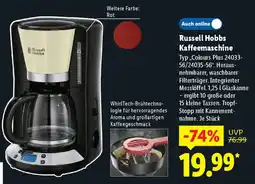 Lidl Russell Hobbs Kaffeemaschine Angebot