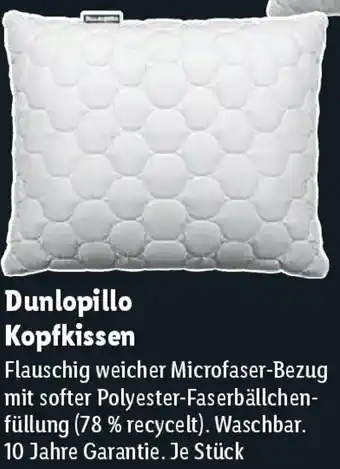 Lidl Dunlopillo Kopfkissen Angebot