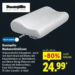 Lidl Dunlopillo Nackenstützkissen Angebot