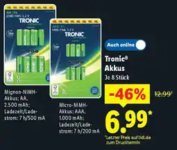 Lidl Tronic Akkus Angebot