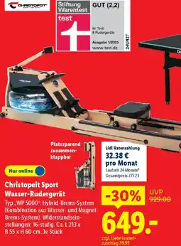 Lidl Christopeit Sport Wasser-Rudergerät Angebot