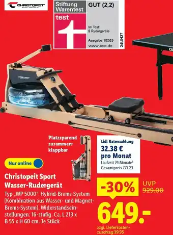 Lidl Christopeit Sport Wasser-Rudergerät Angebot
