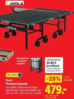 Lidl Joola Tischtennisplatte Angebot