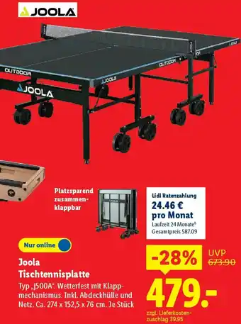 Lidl Joola Tischtennisplatte Angebot