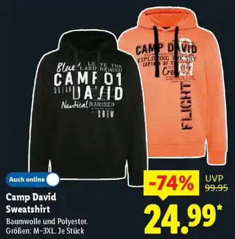 Lidl Camp David Sweatshirt Angebot