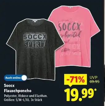 Lidl Soccx Flauschponcho Angebot
