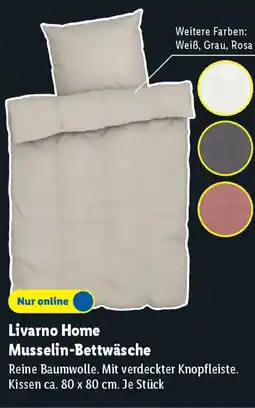 Lidl Livarno Home Musselin-Bettwäsche Angebot