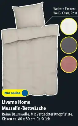Lidl Livarno Home Musselin-Bettwäsche Angebot