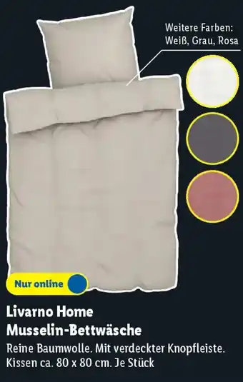 Lidl Livarno Home Musselin-Bettwäsche Angebot