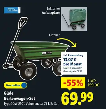 Lidl Güde Gartenwagen-Set Angebot