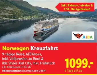 Lidl Norwegen Kreuzfahrt Angebot