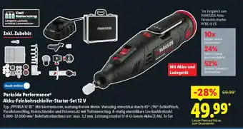 Lidl Parkside Performance Akku-Feinbohrschleifer-Starter-Set 12 V Angebot