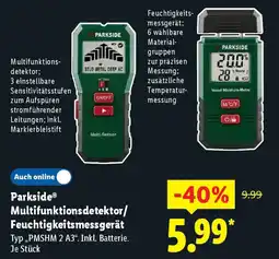Lidl Parkside Multifunktionsdetektor/ Feuchtigkeitsmessgerät Angebot