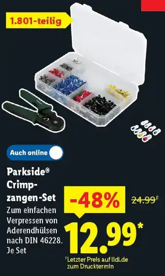 Lidl Parkside Crimp zangen-Set Angebot