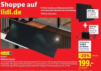 Lidl Tronic Balkonkraftwerk Angebot