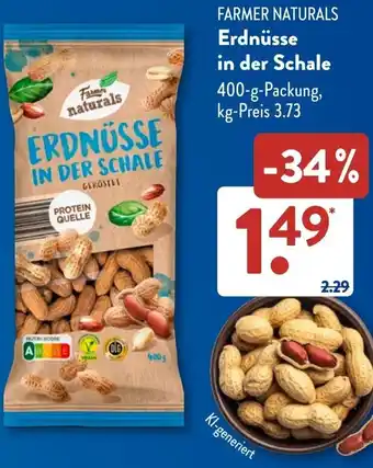 Aldi Süd FARMER NATURALS Erdnüsse in der Schale Angebot