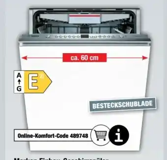 Ostermann Bosch Einbau-Geschirrspüler SMV46KX04E Angebot