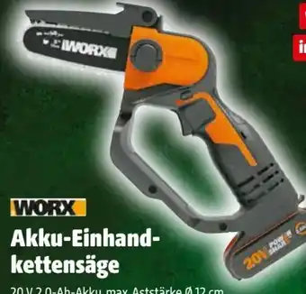 Hagebau Worx Akku-Einhandkettensäge Angebot