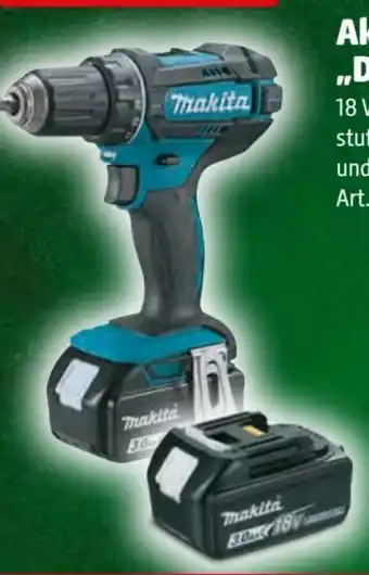 Hagebau Makita Akku-Bohrschrauber DDF482RFJ Angebot