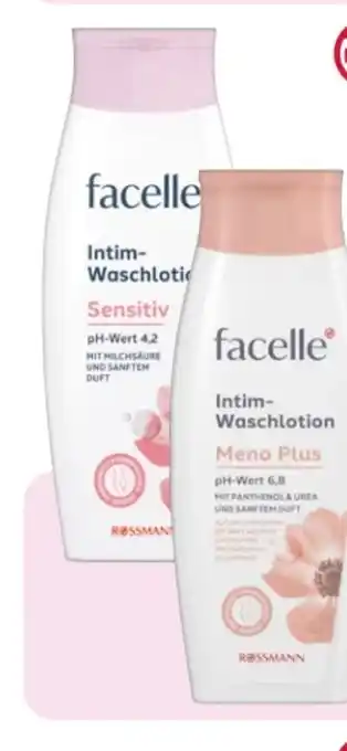 Rossmann Facelle Intimwaschlotion Sensitive Angebot