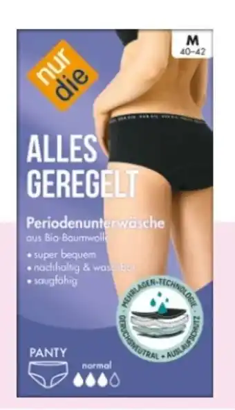 Rossmann nur die Alles geregelt Periodenunterwäsche Angebot
