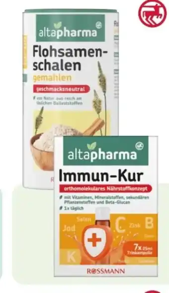 Rossmann Altapharma Flohsamenschalen gemahlen Angebot