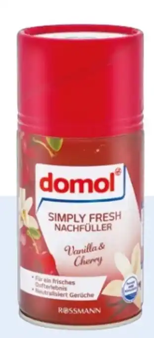 Rossmann Domol Simply Fresh Nachfüller Angebot