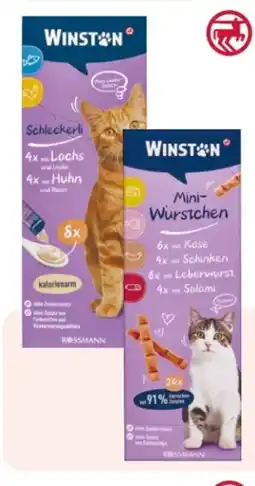 Rossmann Winston Katze Schleckerli Angebot