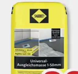 B1 Discount Baumarkt Sakret Ausgleichsmasse Universal Angebot
