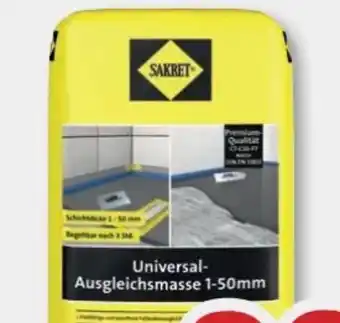B1 Discount Baumarkt Sakret Ausgleichsmasse Universal Angebot