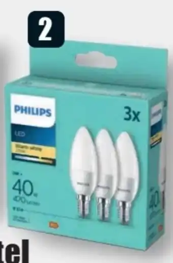 B1 Discount Baumarkt Philips LED-Kerzen E14 Angebot