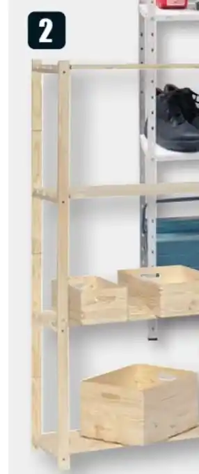 B1 Discount Baumarkt Kiefernholzregal Angebot