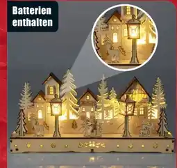 B1 Discount Baumarkt LED-Deko Winterdorf Angebot