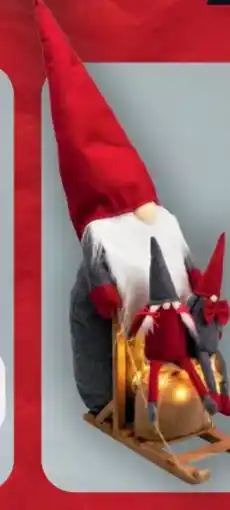 B1 Discount Baumarkt Zwerg auf Schlitten Angebot