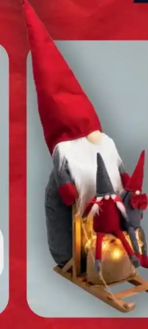 B1 Discount Baumarkt Zwerg auf Schlitten Angebot