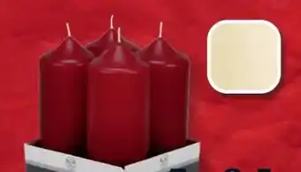 B1 Discount Baumarkt Stumpenkerzenset Angebot