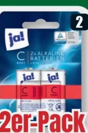 B1 Discount Baumarkt ja! Batterien C-Baby LR14 Angebot