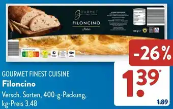 Aldi Süd GOURMET FINEST CUISINE Filoncino Angebot