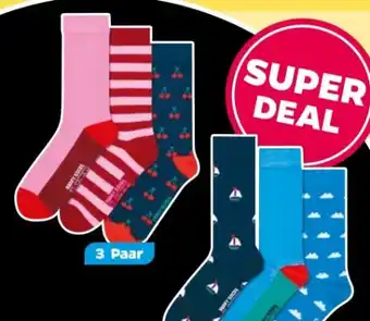 NETTO Happy Socks Damen-Socken 3er-Pack Angebot