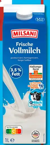 Aldi Süd Milsani Frische Vollmilch Angebot