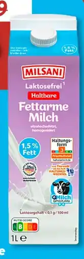 Aldi Süd Milsani Laktosefreie H-Milch Angebot