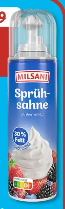 Aldi Süd Milsani Sprühsahne Angebot