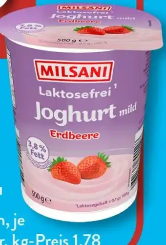Aldi Süd Milsani Laktosefreier Joghurt Angebot