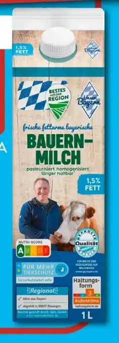 Aldi Süd Bestes aus der Region Frische Bayrische Bauernmilch Angebot