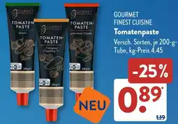 Aldi Süd GOURMET FINEST CUISINE Tomatenpaste Angebot