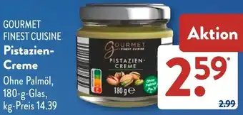 Aldi Süd GOURMET FINEST CUISINE Pistazien Creme Angebot