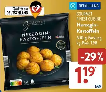 Aldi Süd GOURMET FINEST CUISINE Herzogin Kartoffeln Angebot