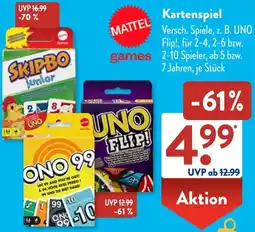 Aldi Süd MATTEL Kartenspiel Angebot