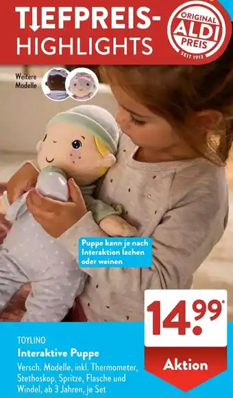 Aldi Süd TOYLINO Interaktive Puppe Angebot