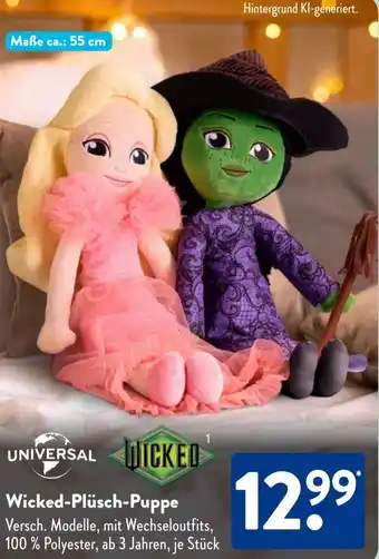 Aldi Süd Wicked Plüsch-Puppe Angebot